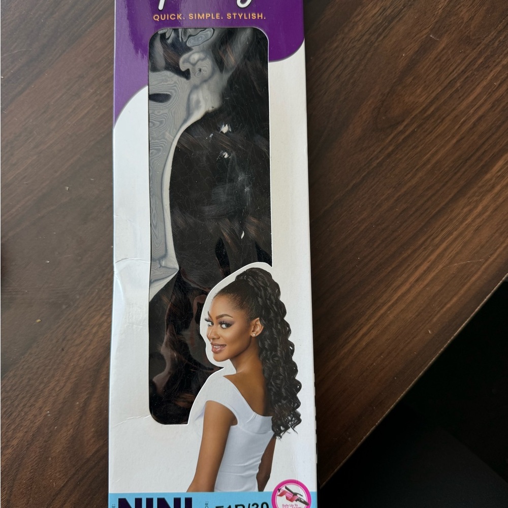 Brown Hair drawstring ponytail 30 inches